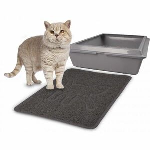 Flamingo Rosie macskaalmos tálca, szürke, 35 x 48 cm kép