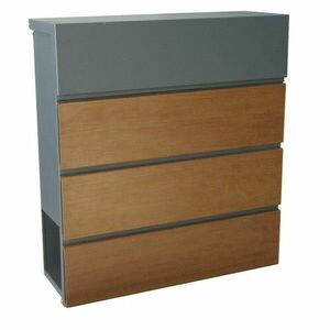 Postafiók 370 x 410 x 130 mm, fa dekorációval kép