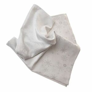 Hópelyhek vízálló karácsonyi abrosz ezüst, 140 x 140 cm kép