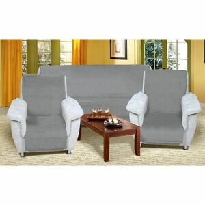 Korall micro ülőgarnitúra huzat - szürke, 150 x 200 cm, 2 ks 65 x 150 cm kép