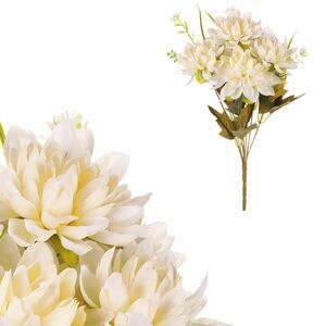 Dália krém műcsokor, 28 cm kép