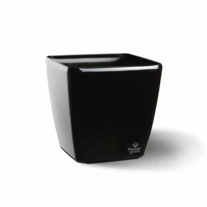 Flower Lover virágtartó kaspó Quadrato Easy fekete, 24 cm kép