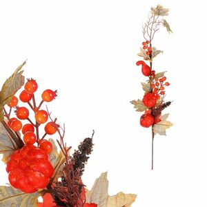 Őszi műág - piros tök és bogyós gyümölcsök, 73 cm kép