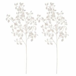 Műágak szettje Lunária, 2 db, fehér, fagyos, 85 cm kép