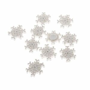 Karácsonyi díszek szett Hópehely, 8 db, polirezín kép