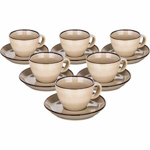 Banquet Palas 6 csésze és csészealj szett 90 ml, krémes kép