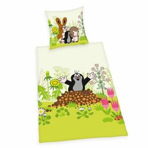 Herding Pamut ágynemű Krtek , 135 x 200 cm, 80 x 80 cm kép