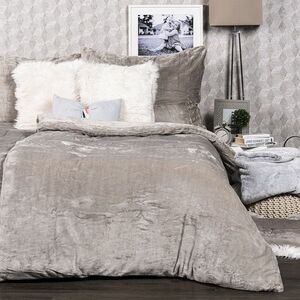 4Home mikroflanel ágyneműhuzat szürke, 140 x 220 cm, 70 x 90 cm kép