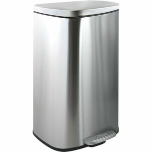 Spirella Soft-close Akira pedálos hulladékgyűjtő 30 l, csiszolt rozsdamentes acél, 30 l kép