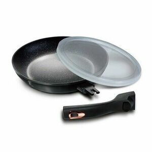 Berlinger Haus Black Rose Collection Serpenyő levehető fogantyúval és fedővel , 24 cm kép