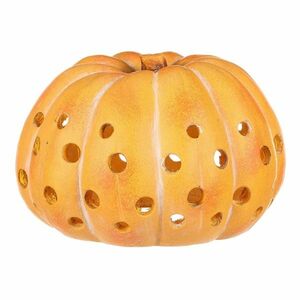 Őszi dekoráció Lyukas tök, 28 x 28 x 19 cm, magnézium kép