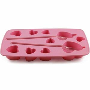 Toro Szív Szilikon jégkocka forma szívószállal kép