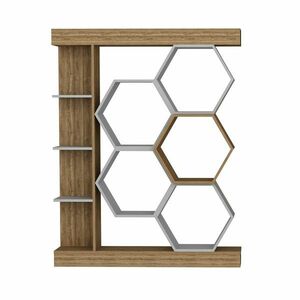 Sueno White and Walnut könyvespolc kép