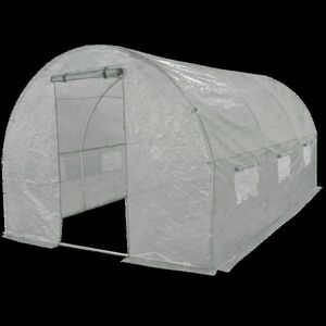 Kerti fóliaház 300 x 200 x 200 cm, fehér ponyva, 300 x 200 x 200 cm kép