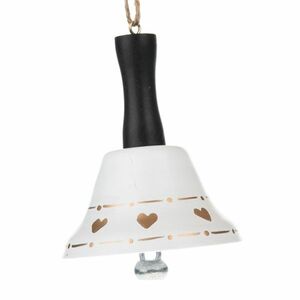 Gold heart fém felakasztható csengő, 6, 5 x 8, 5 cm kép