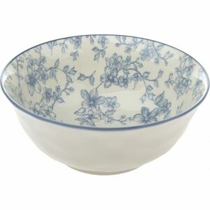 Kerámia tálalóedény Finom virágok 20 cm, kék kép