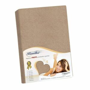 Kamilla frottír lepedő, kávészínű, 200 x 220 cm kép