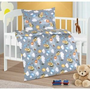 Bellatex Gyermek pamut ágynemő Agáta Maci szürke, 90 x 135 cm, 45 x 60 cm kép