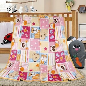 Bellatex Ella Patchwork takaró, rózsaszín, 100 x 155 cm kép