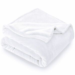 Fehér mikroplüss takaró, 150 x 200 cm kép