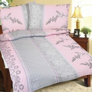 Cserje krepp ágynemű, szürkésrózsaszín, 140 x 200 cm, 70 x 90 cm, 140 x 200 cm, 70 x 90 cm kép