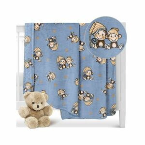 Bellatex Ella kiskuty kék gyermek takaró, 100 x150 cm kép