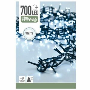 Twinkle karácsonyi fényfüzér, fehér, 700 LED-es, 14 m kép