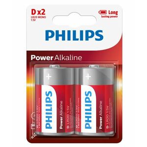 Philips D 1, 5 V Power Alkaline elem kép