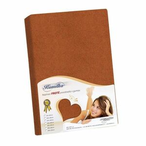 Kamilla frottír lepedő, barna, 120 x 200 cm, 120 x 200 cm kép