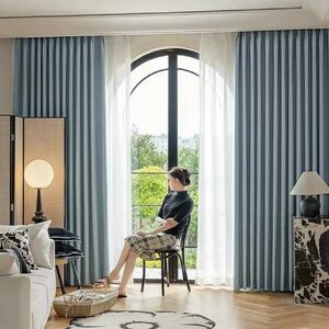 ARÔME HOME Sötétítő függöny, kék-szürke, 135 x 245cm kép