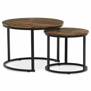 Konferenciaasztalok szett, régi fa, 2 db kép