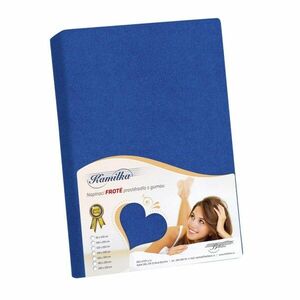 Kamilla frottír lepedő, sötétkék, 140 x 200 cm kép