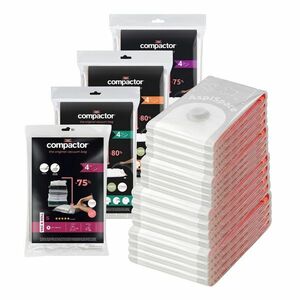 Compactor Vakuumtároló zsákok szettje 16 db, 4x S+ 4x M + 4x L + 4x XL kép