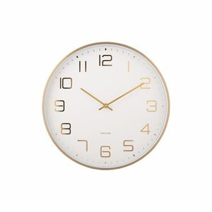 Karlsson 5973WH design falióra, fehér, átmérő 40cm kép