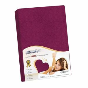 Kamilla frottír lepedő, bordó, 180 x 200 cm kép