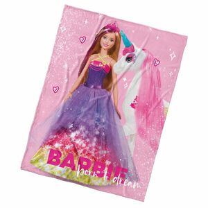 Carbotex Barbie és a varázslatos egyszarvú gyermek takaró, 130 x 170 cm kép