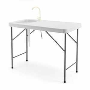 Hordozható asztal mosogatóval kép