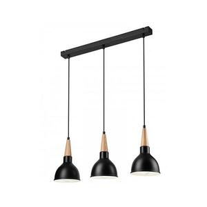 Csillár zsinóron FRANCESCA 3xE27/60W/230V fekete LM kép