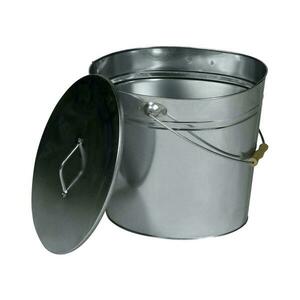 Lienbacher Hamuvödör fedéllel 24 l fényezett króm 21.02.453.2 kép