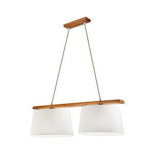 AIDA függőlámpa kábellel 2xE27/60W/230V tölgy LD 2.98 DĄB RUSTIK kép