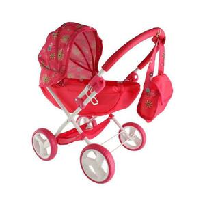 Teddies Piros babakocsi játékbabáknak 00160018 kép