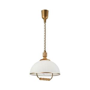 Állítható magasságú RAMONA csillár 1xE27/60W/230V barna/fehér/tölgy LM kép