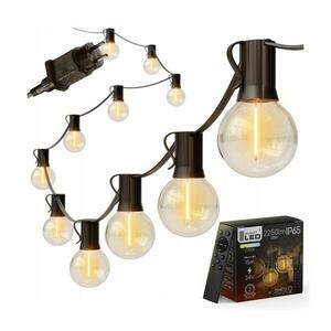 SmartLED LED Dimmelhető kültéri fényfüzér 25xE12/1W/24/230V 17, 5 m IP65 fekete + távirányító 4453 kép