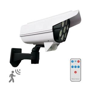 LED napelemes fali lámpa érzékelővel KAMERA LED/1W/3, 7V IP44 + távirányító 323095 kép
