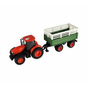 Teddies Zetor traktor pótkocsival 2xAA + távirányítóval 00800219 kép