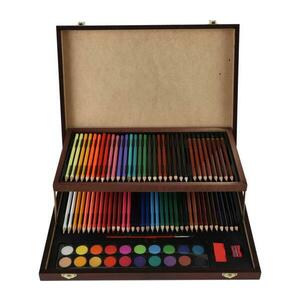 Teddies ART BOX 91 részes festőkészlet praktikus bőrönddel 00861441 kép