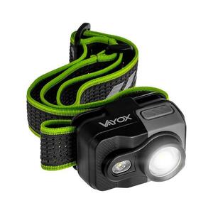 Vayox LED fényerőszabályozható, újratölthető fejlámpa LED/10W/5V/3xAAA IP66 800 lm 1000 mAh VA0196 kép