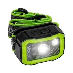 Vayox LED Állítható fényerejű újratölthető fejlámpa LED/10W/5V IP66 750 lm 1500 mAh VA0187 kép
