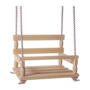 Teddies Bézs színű fa gyerekhinta 16110001 kép