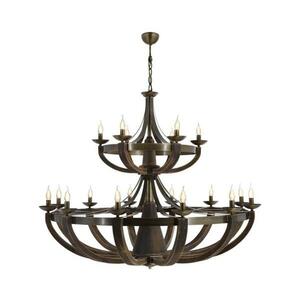 KOBE láncos csillár 18xE14/40W/230V barna 301AUR1115 kép